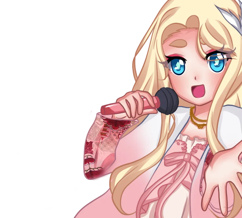 Nikki singing into a microphone, hand reaching out to the crowd