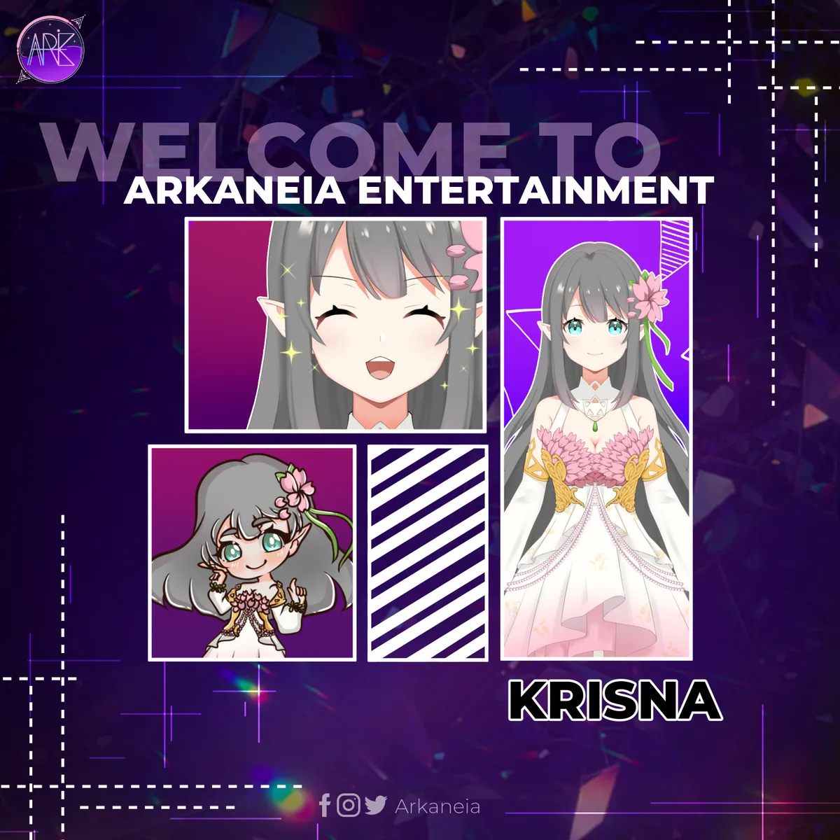 Krisna's welcome announcement poster