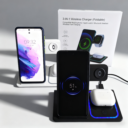 Halo 3-in-1 Magnetic Wireless Charging Pad