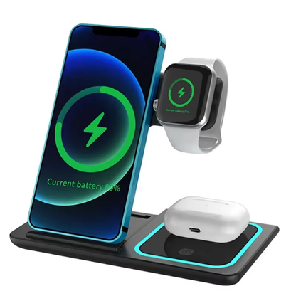 Halo 3-in-1 Magnetic Wireless Charging Pad
