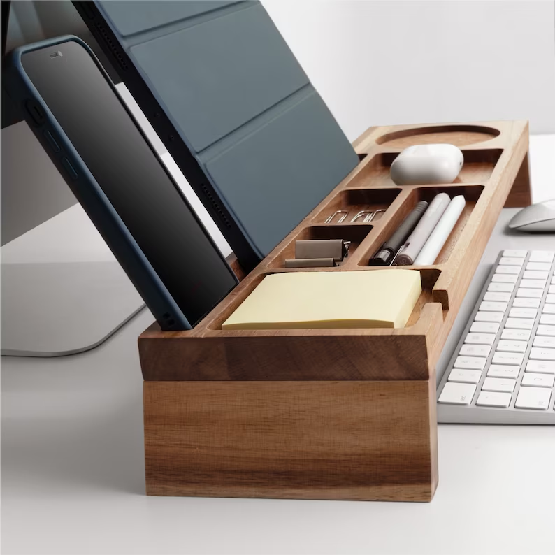 Grove Wooden Desk Organizer